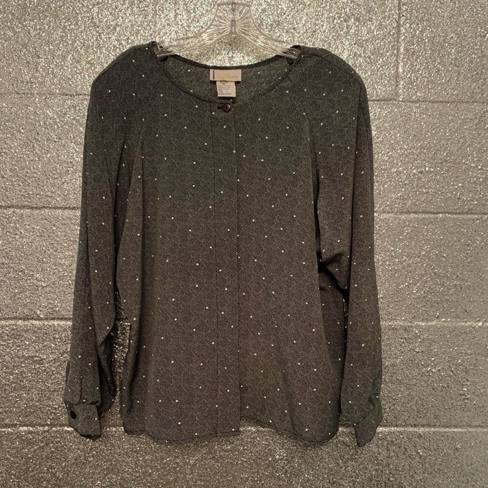Bently hidden button blouse